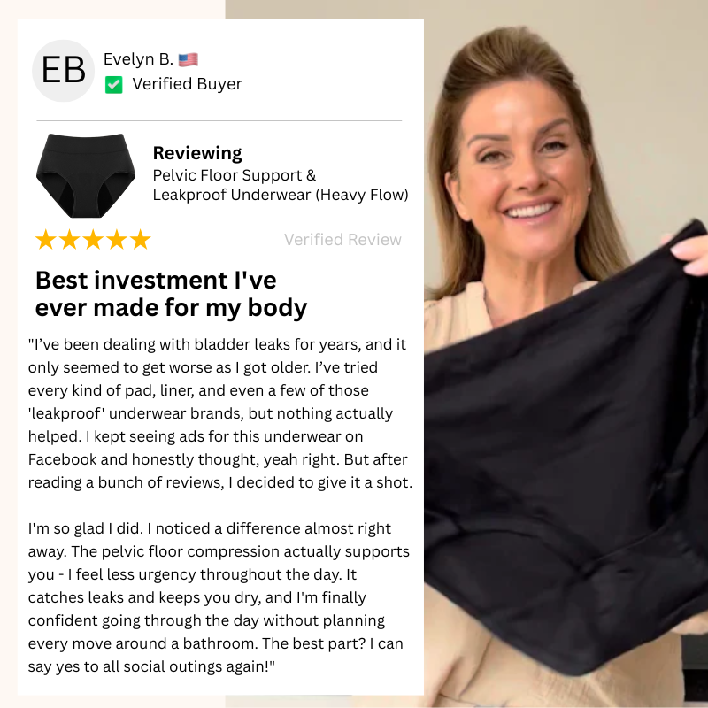 Pelvic Floor Support & Leakproof Underwear (Heavy Flow)  | 2+3 Free