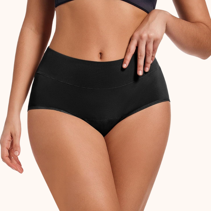 Pelvic Floor Support & Leakproof Underwear (Heavy Flow)  | Black